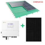 Saulės elektrinės komplektas, Solis, JA Solar ir montavimo konstrukcija