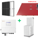 Saulės elektrinės komplektas + Energijos kaupiklio komplektas