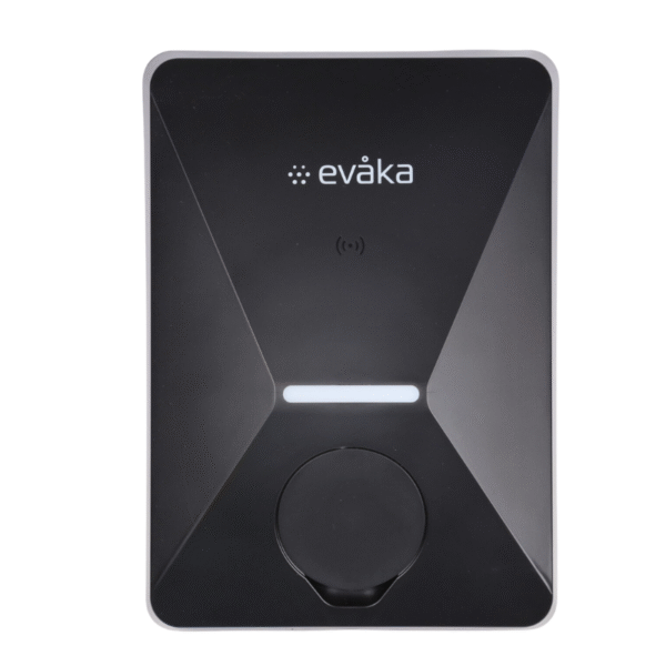 Juoda Evaka stotelė Evåka Home Pro įkrovimo stotelė, 22 kW