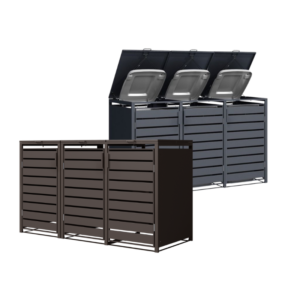 MIKKO trivietė šiukšlių konteinerio pastogė - Image 1