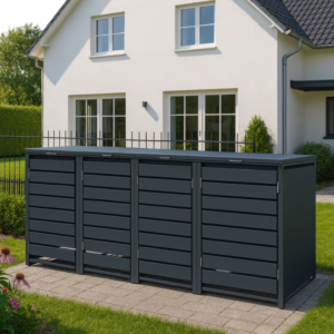 MIKKO keturvietė šiukšlių konteinerio pastogė - Image 4