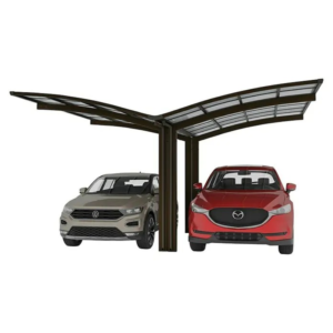 Portoforte dvivietė automobilių stoginė, Y versija - matinė ruda - Image 1