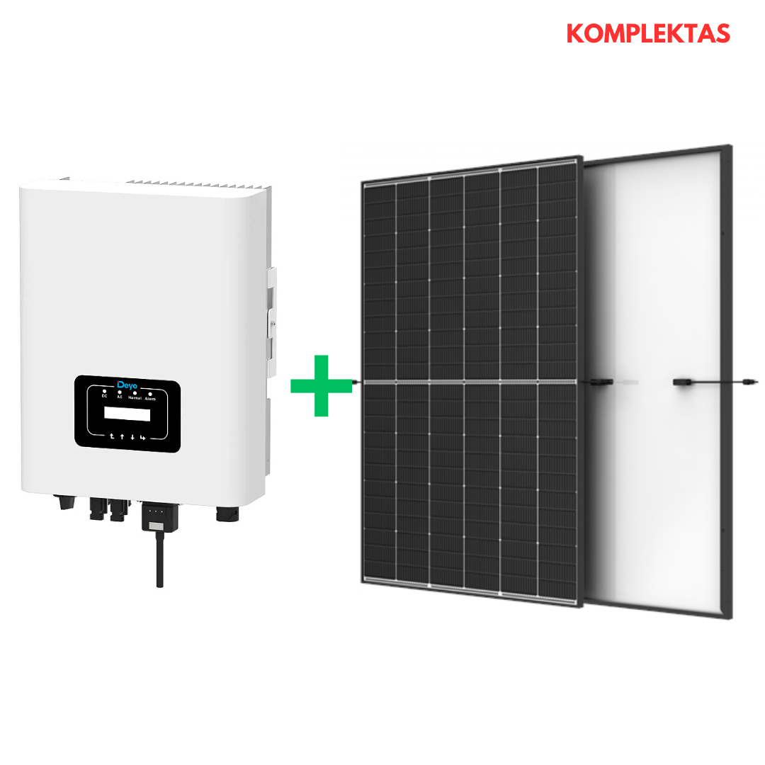 Deye + Trina 10 kW saulės elektrinės įrangos komplektas