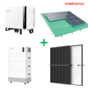 5 kW saulės elektrinės įranga + 11 kWh energijos kaupiklis Solis, Dyness, Trina - Image 1