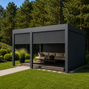Jardis Nova pergola su elektriniu lamelių stogu, LED apšvietimu, 4 x 6 m - Image 5