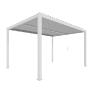 Ximax Shade aliuminė sodo pergola su reguliuojamu lameliniu stogu, 3x4 m - Image 4