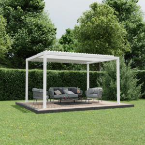 Ximax Shade aliuminė sodo pergola su reguliuojamu lameliniu stogu, 3x4 m - Image 2