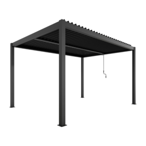 Ximax Shade aliuminė sodo pergola su reguliuojamu lameliniu stogu, 3x4 m - Image 3