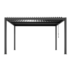 Ximax Shade aliuminė sodo pergola su reguliuojamu lameliniu stogu, 3x4 m - Image 5