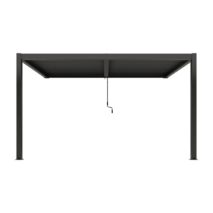 Ximax Shade sieninė aliuminė pergola su reguliuojamu lameliniu stogu , 3x4 m, tamsiai pilka - Image 4
